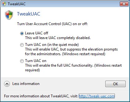 TweakUAC