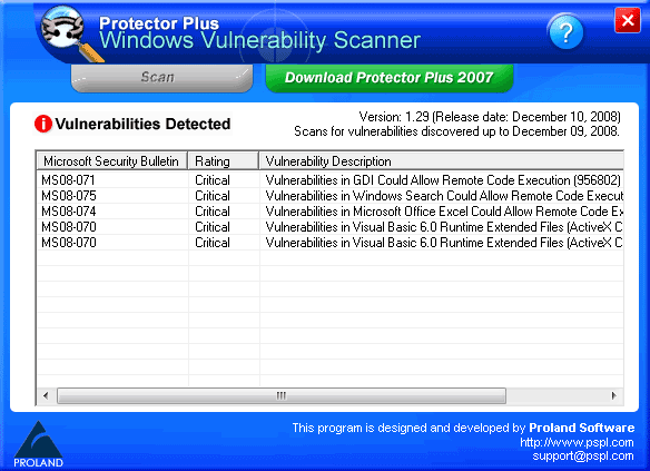 Windows Vulnerability Scanner