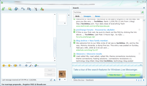 Live Search integrated in Windows Live Messenger