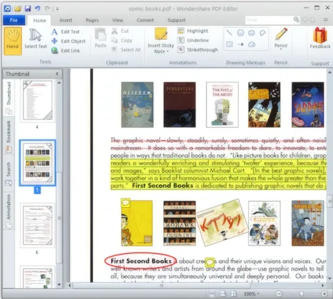 Add annotations in Wondershare PDF Editor