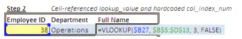 VLOOKUP Step2