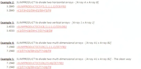 SUMPRODUCT examples 02-04