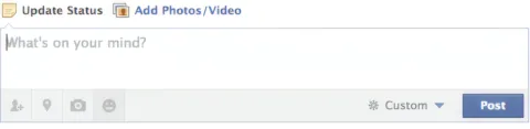 Update your Facebook status