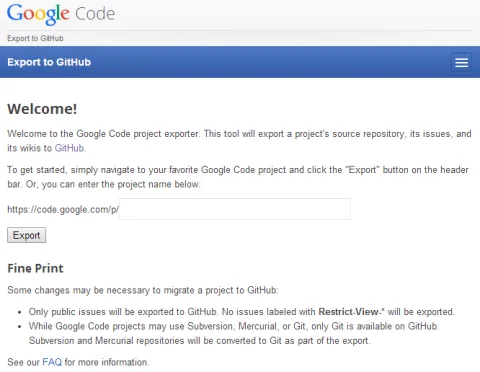 Google Code to Github Exporter