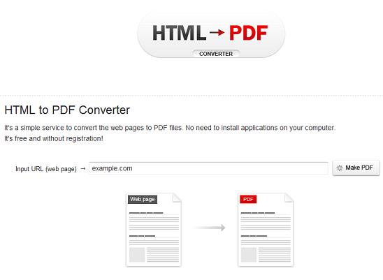 How to convert HTML files to PDF online