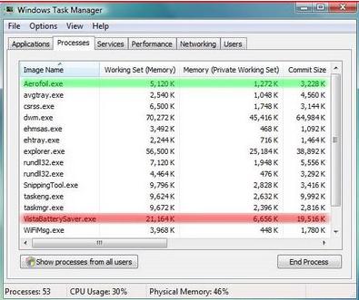 Extend Battery Life on Vista with AeroFoil