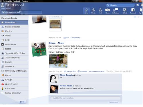 Bring Facebook to Your Desktop with FishBowl