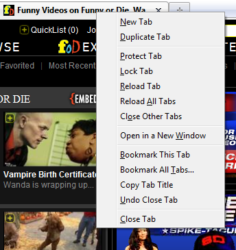 tabs