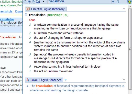 An Easy To Use Dictionary and Translator for Bloggers