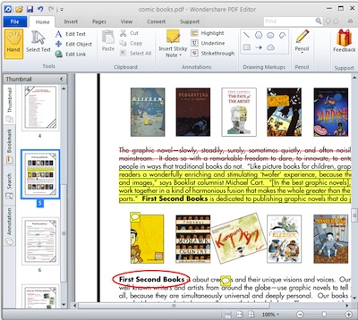 Add annotations in Wondershare PDF Editor