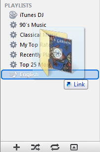 Step 2: Drag the folder on the playlist