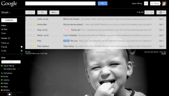 Custom themes in Gmail