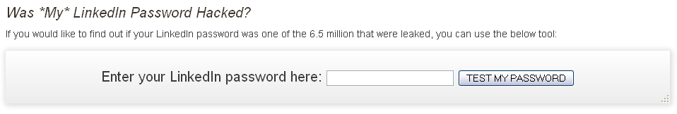 Check if your Linkedin password was compromised