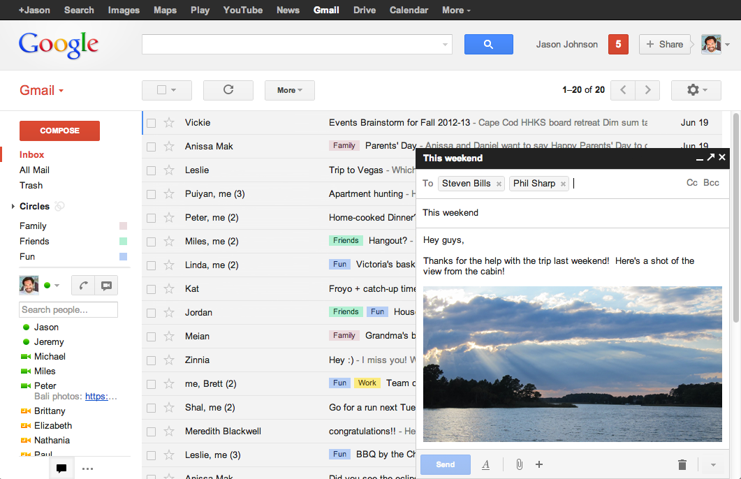 Gmail new compose feature