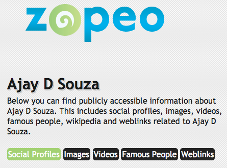 Find people online with Zopeo
