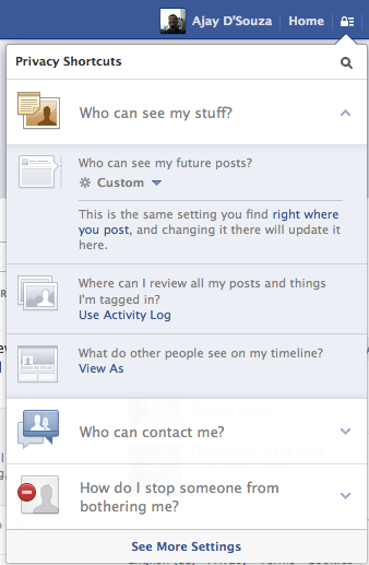 Facebook Privacy settings
