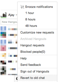 How to switch from Hangouts to old Google Chat