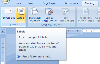 Creating Custom Labels in Microsoft Word 2007 (Tutorial Thursday)