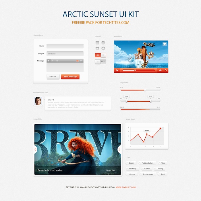 Free icon kit: Arctic Sunset