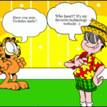 Techtites featured in Garfield Comic Strip