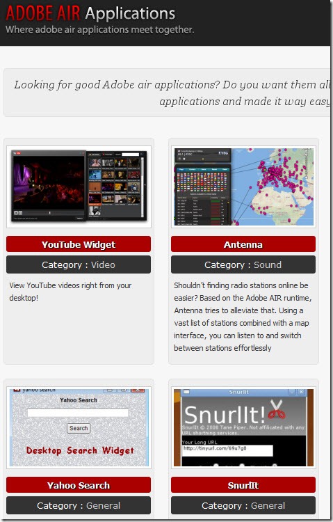 Get All Adobe Air Applications In One Place