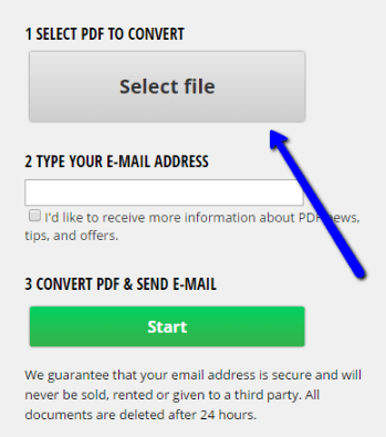 Step 1: Select the file