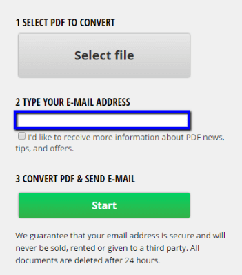 Type your email address